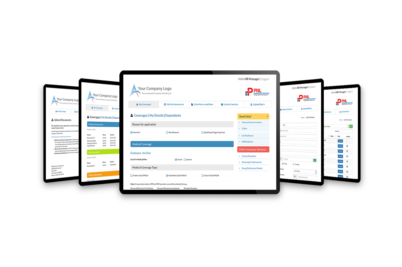 pnl employee benefits portal screens 2