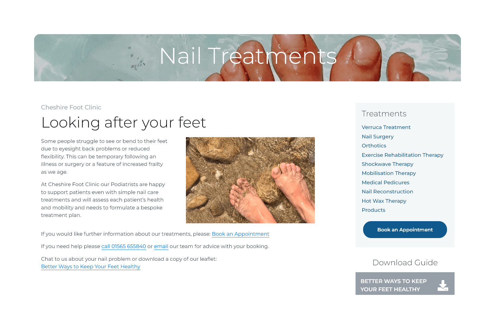 nail treatment page