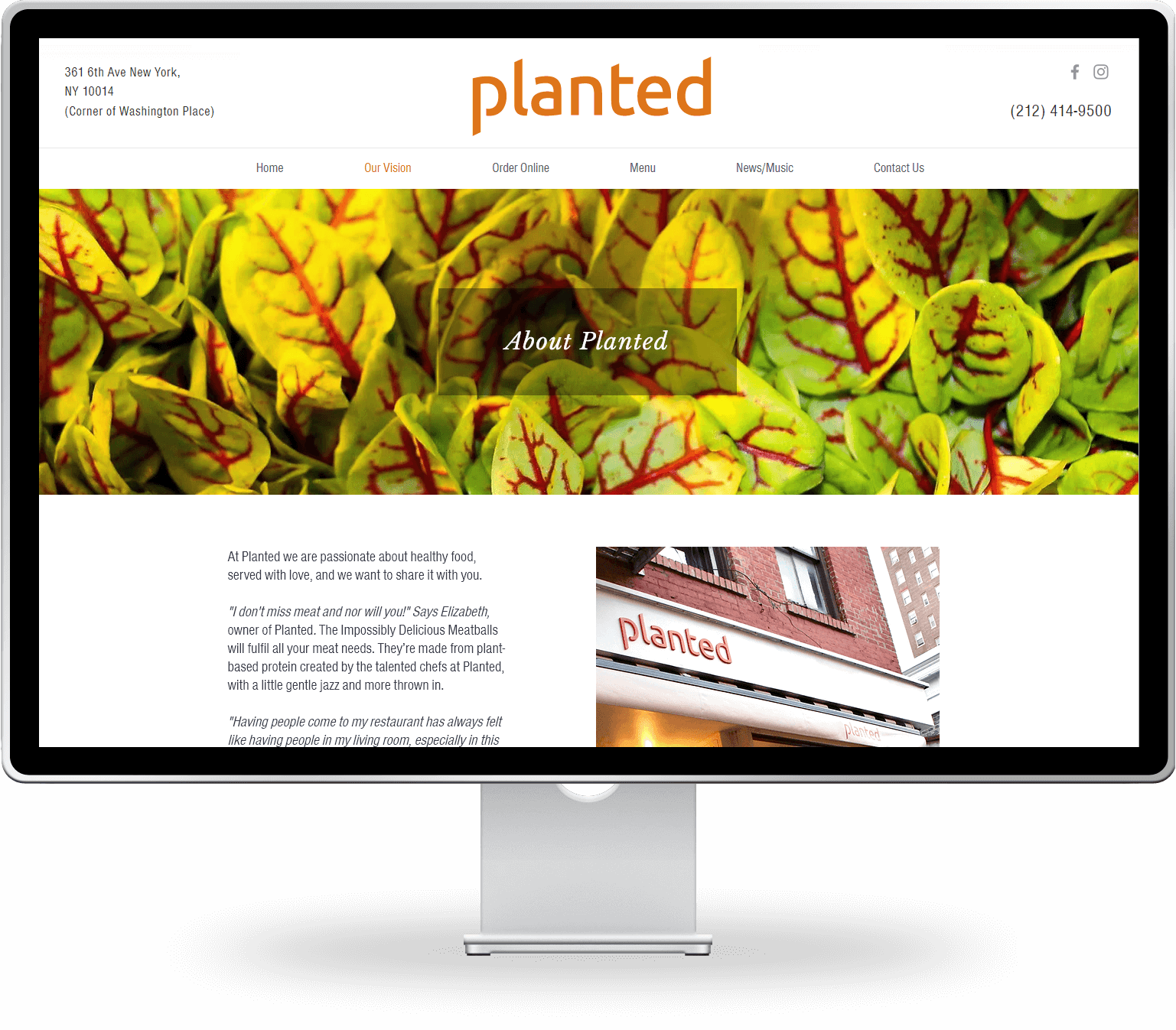 planted about us page